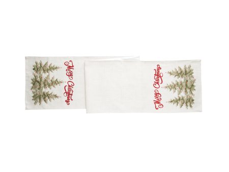 Winter Trees Embellished Runner Cheap