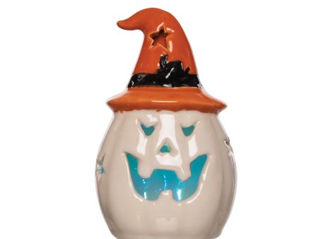 LED White Pumpkin Figurine For Sale