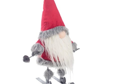 Red Gnome on Skis For Sale