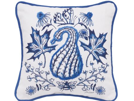 Blue Harvest Gourd Mini Pillow Discount