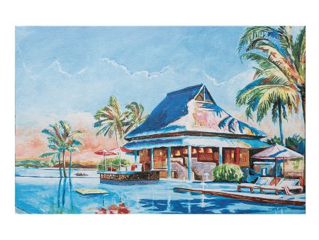 Cabana and Palm Trees Wall Art Online Sale