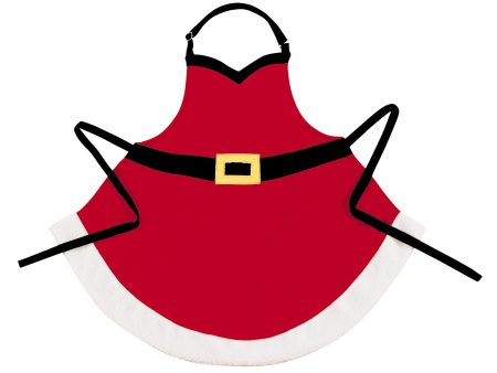 Velvet Santa Apron For Discount