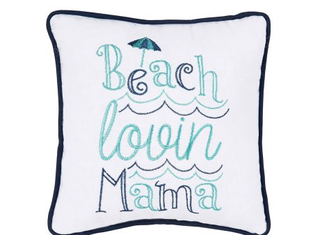 Beach Lovin Mama Mini Pillow For Sale