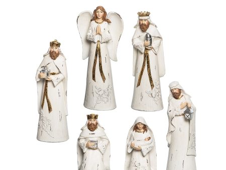 Traditional Nativity with Leaves Set Online