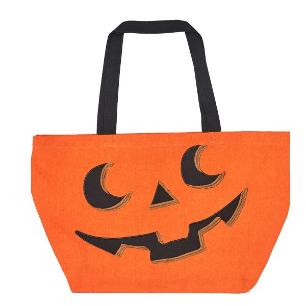 Pumpkin Face Tote Bag Discount