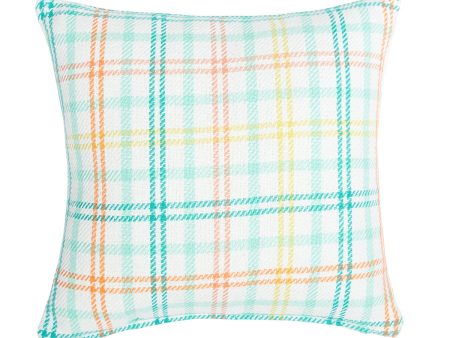 Bunny Trail Plaid Pillow Online now