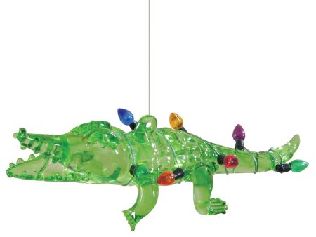 Alligator with  Lights Ornament Discount