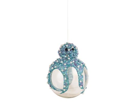 Blue Shimmer Octopus Ornament on Sale