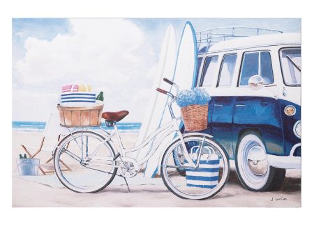 Bicycle and Surf Boards Wall Art Sale