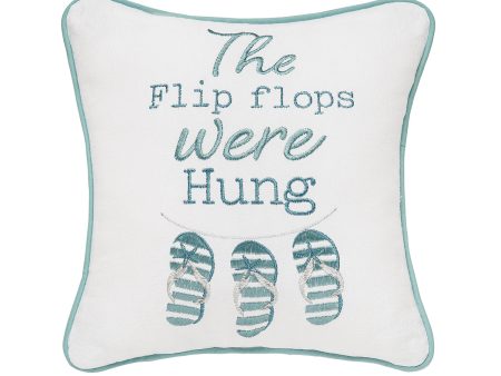 Flip Flops Were Hung Mini Pillow Sale