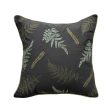 Ebony Ferns Pattern Indoor Outdoor Pillow Online