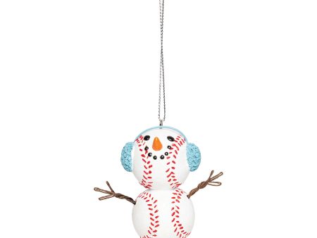 Baseball Snowman Ornament Cheap