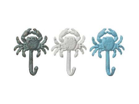 White Blue & Green Crab Hanger, Asst. of 3 Cheap