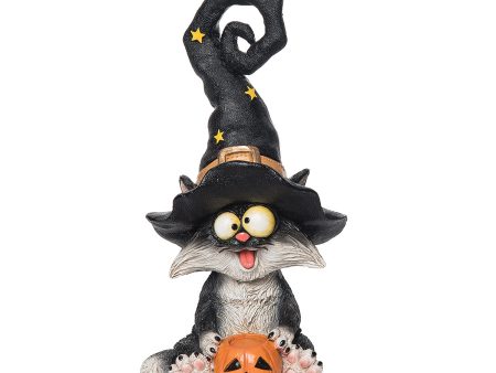 Cat with Black Hat Figurine Online