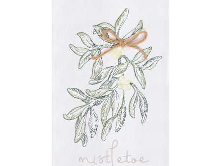 Winter Mistletoe Kitchen Towel For Cheap