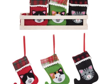 Kitty Mini Stocking Ornaments, Asst. of 24 Discount