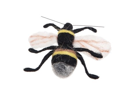 Bumble Bee Felted Wool Ornament For Sale