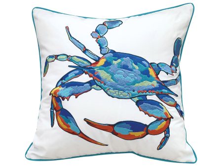 Tropical Punch Happy Crab Indoor Outdoor Pillow Online Sale