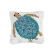 Turtle Hooked Mini Pillow For Sale