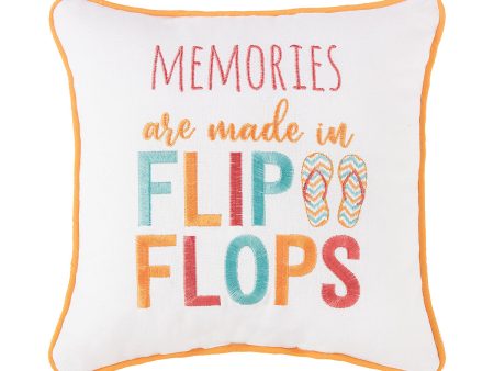 Memories Are Made In Flip Flops Mini Pillow For Discount