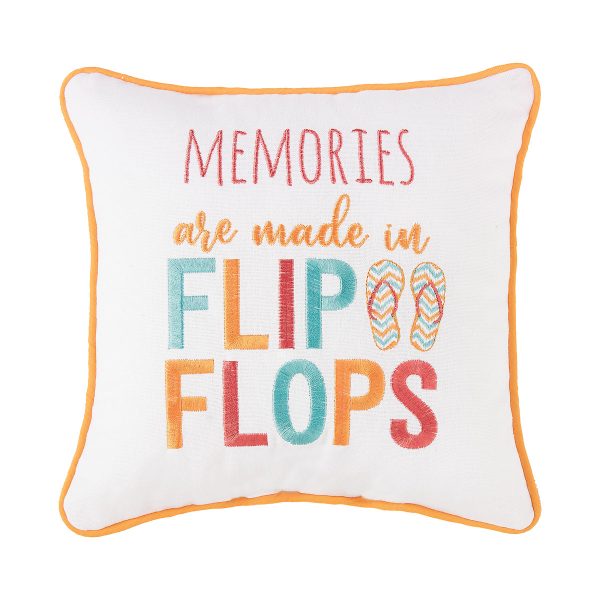 Memories Are Made In Flip Flops Mini Pillow For Discount