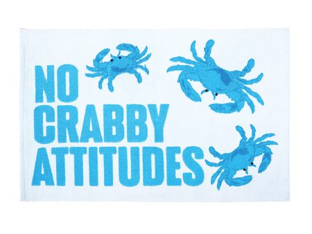 No Crabby Attitudes Dhurrie Mat Discount