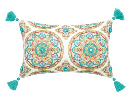 Medallion Lumbar Pillow For Cheap