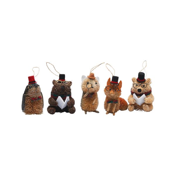 Woodland Scholar Ornaments, Asst. of 5 Fashion