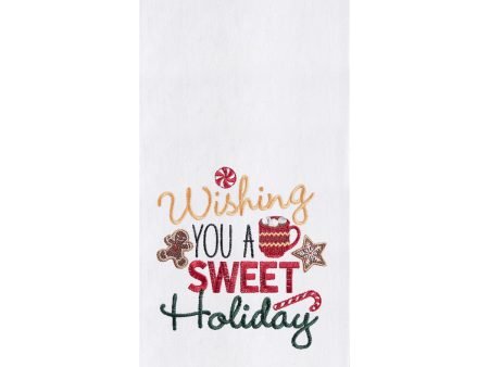 Wishing A Sweet Holiday Kitchen Towel For Cheap