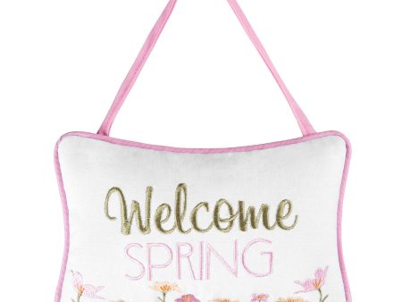 Welcome Spring Pillow Cheap