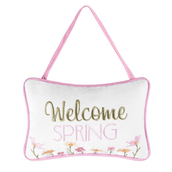 Welcome Spring Pillow Cheap