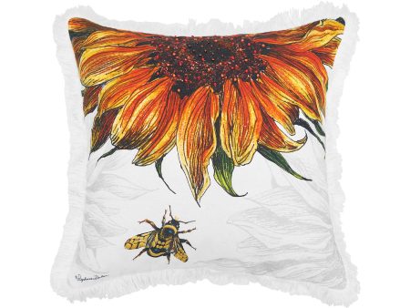 Botanical Sunflower Pillow Hot on Sale