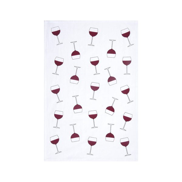 Wine Glasses Kitchen Towel For Discount