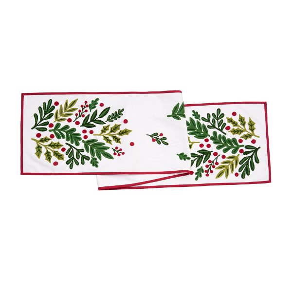 Botanical Christmas Printed Runner on Sale