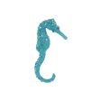 Aqua Glitter Seahorse Ornament Online