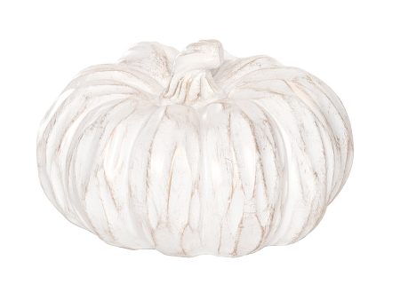 5 in. Champagne & White Pumpkin Figurine Online