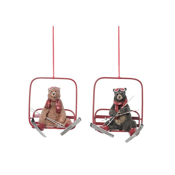 Bear Ski Lift Ornaments, Asst. Sale