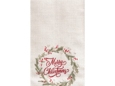 Winter Wreath Kitchen Towel Discount