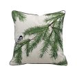 Chickadee and Bough Indoor Outdoor Pillow For Cheap