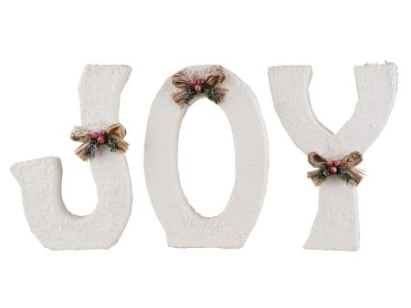 Winter White Joy Letters, Set of 3 Supply