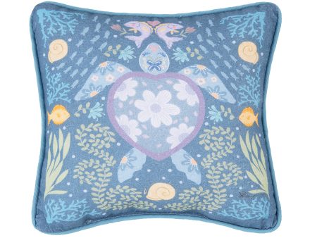 Turtle Coral Mini Pillow Cheap