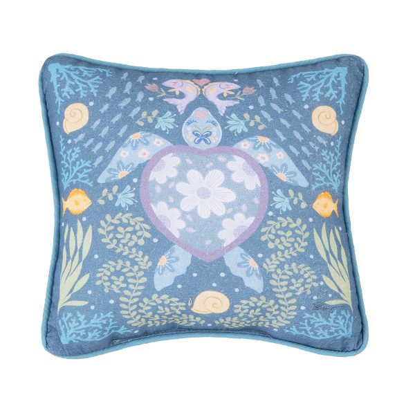 Turtle Coral Mini Pillow Cheap