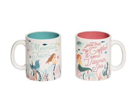 Mermaid Mugs, Asst. of 2 For Discount