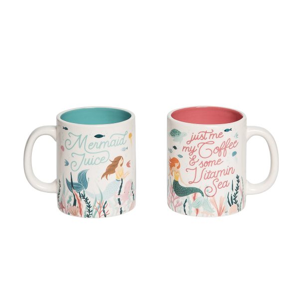 Mermaid Mugs, Asst. of 2 For Discount