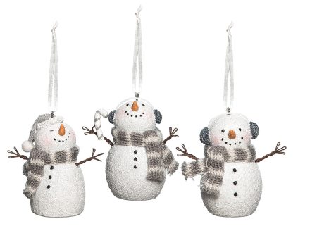 Twig Snowman Ornaments, Asst. For Sale