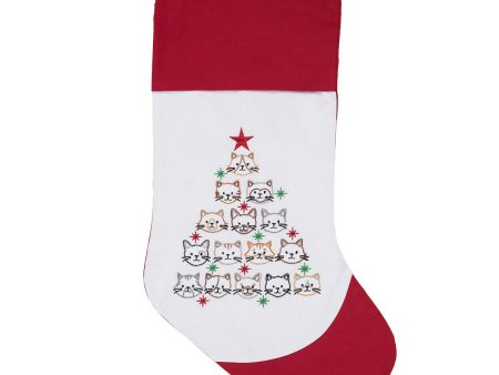 Cat Face Christmas Tree Stocking Supply