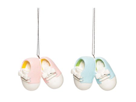 Baby Booty Ornament Pink Blue, Asst. of 2 For Cheap