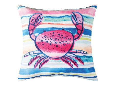 Mermaid Garden Crab Pillow For Sale