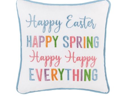 Happy Easter Happy Spring Mini Pillow For Discount