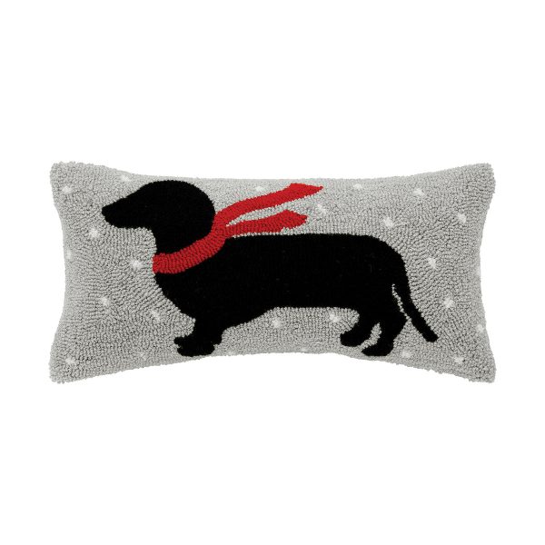 Winter Dachshund Pillow Cheap